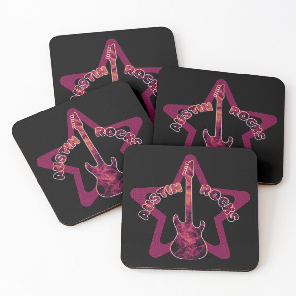 Item preview, Austin Rock Star Electric Guitar Design Honoring Badass Texas Music designed and sold by BadassBazaar.