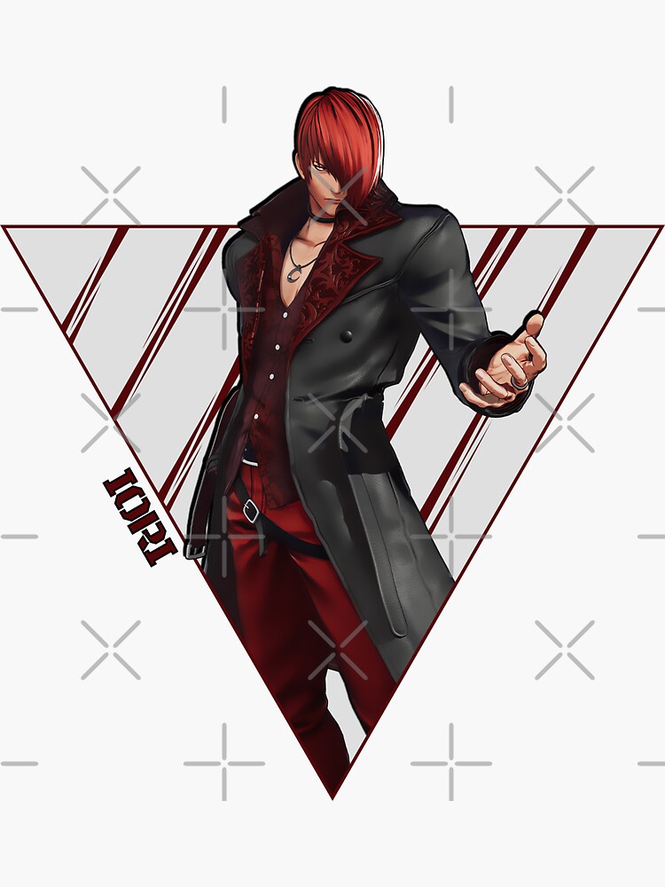 IORI YAGAMI Sticker for Sale by d0gswithknives