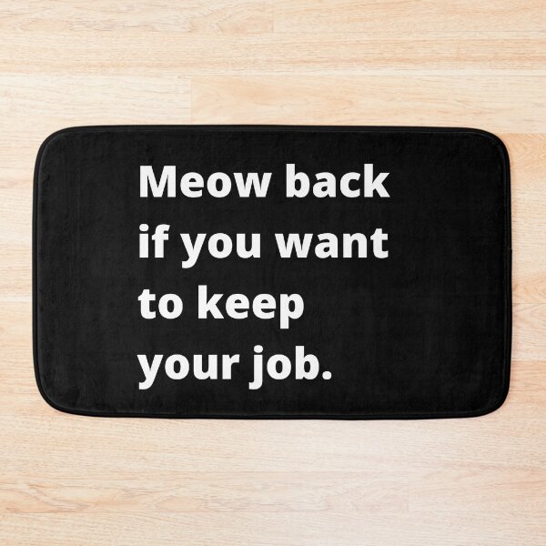 Item preview, Meow Back Teacher Bridget Maas designed and sold by Africrafts.