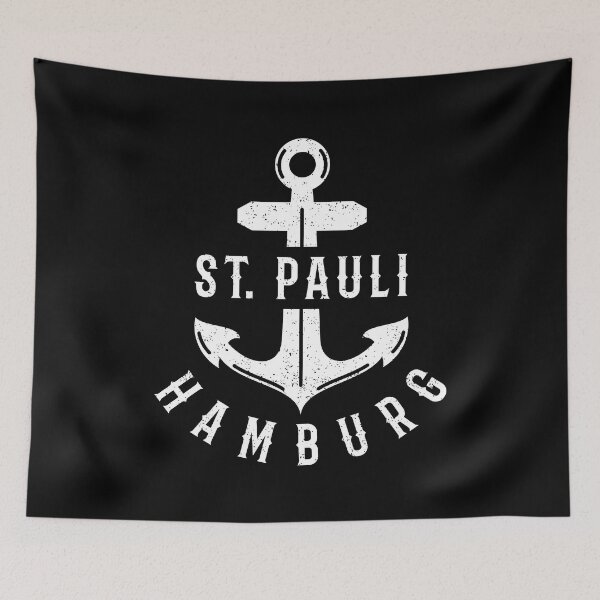 Item preview, St. Pauli Hamburg Anchor Moin North German Kiez Reeperbahn designed and sold by Macphisto Shirts.