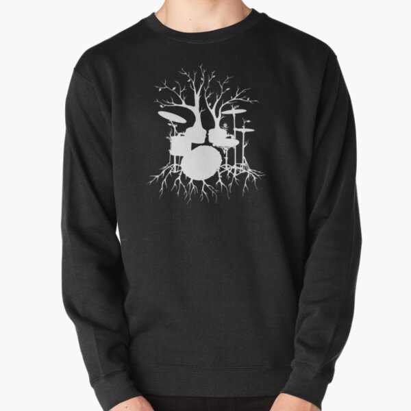 "Live the Beat to the Tempo of Creation" ~ drum art , version1 Pullover Sweatshirt