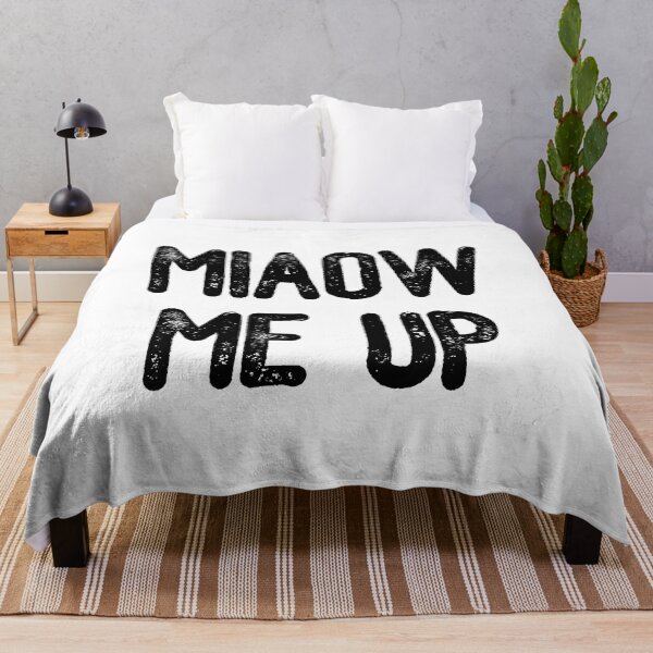 Item preview, Miaow Me Up (Black Text) designed and sold by meowmeup.