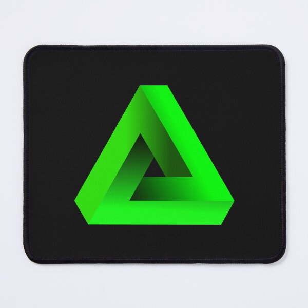 Item preview, GREEN GEOMETRIC IMPOSSIBLE TRI-ANGLE DESIGN designed and sold by ArtDesign-ZA.
