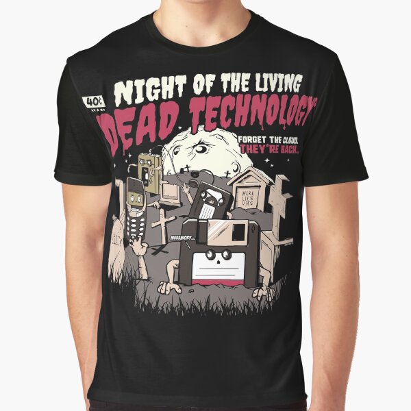 Item preview, The Living Dead Technology Funny Halloween Geeky designed and sold by Nerd Shizzle.