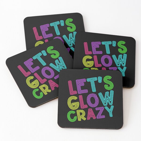 Item preview, Let's Glow Crazy Retro Neon 80s Rave Color Party designed and sold by Urlan.
