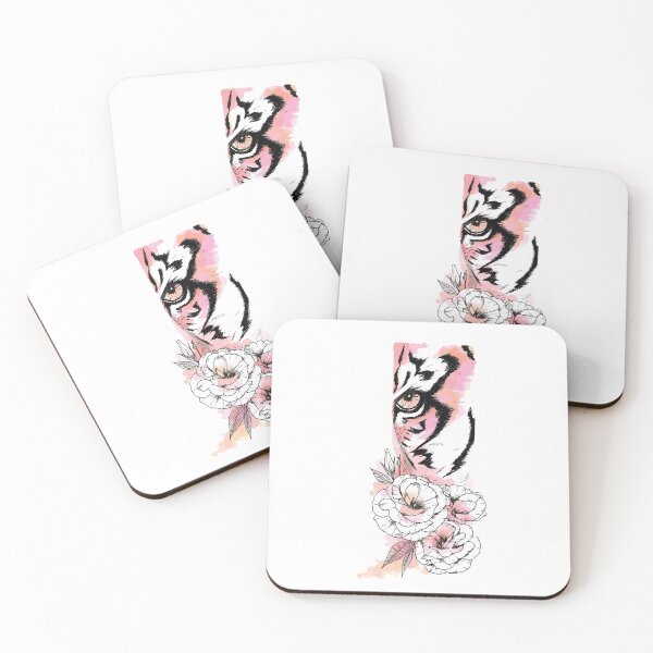 Item preview, Tiger with Flowers | Empowering Tiger Eye designed and sold by EPOOCH.