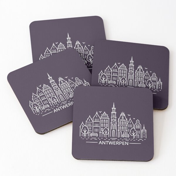 Item preview, Antwerpen line art (white version) designed and sold by ziryna.