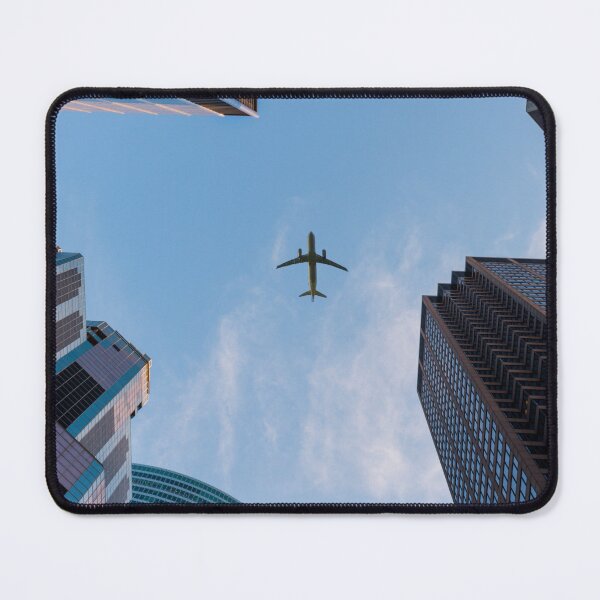 Item preview, Quilted Patterns, A City, A Plane Flying Over Skyscrapers designed and sold by Ildar012.