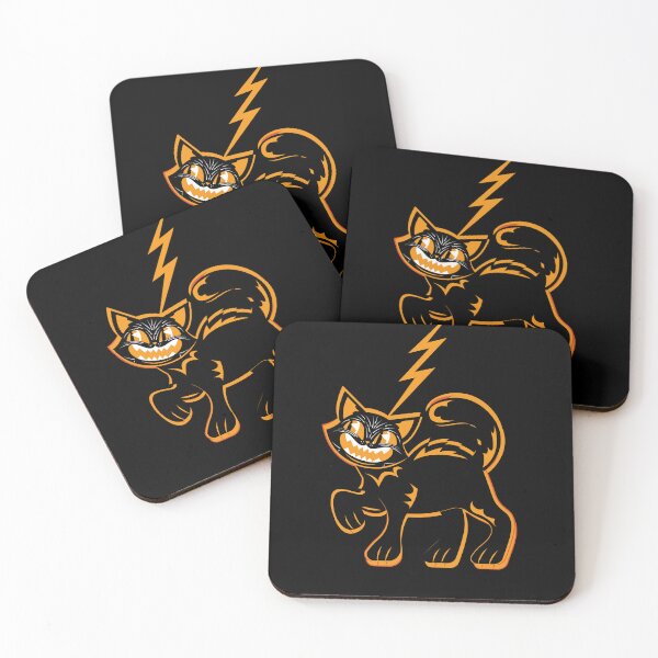 Item preview, Cat Lightning - Funny Cat with an Orange Lightning Bolt - Funny Cat Pictures  designed and sold by FunnyCatsFam.