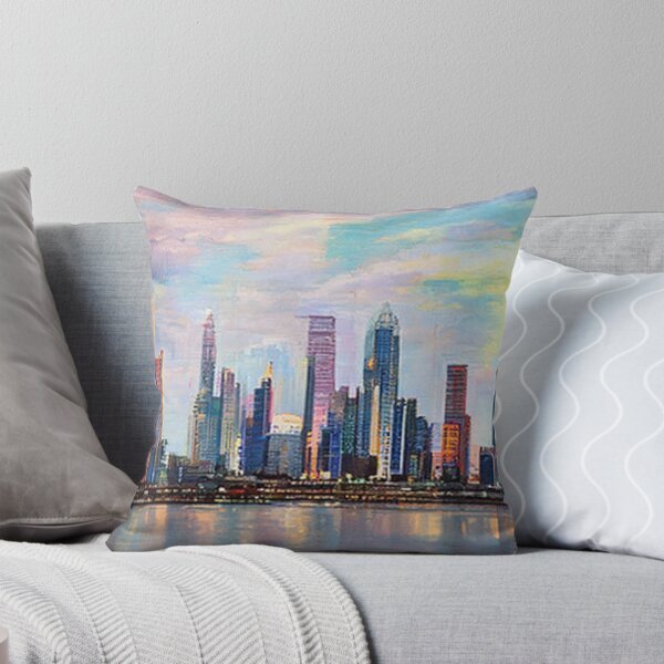 Artikelvorschau, Ölgemälde von Boston Skyline von AI. - US-Stadtbild entworfen und verkauft von AIArtWizard ⭐⭐⭐⭐⭐.