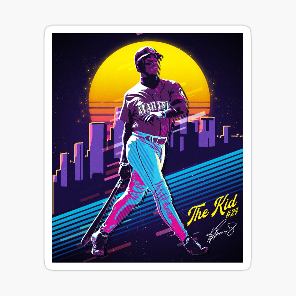 Vintage Ken Griffey Jr The Kid Baseball Retro 80s 90s Rap Style Poster for  Sale by WendellQuigley
