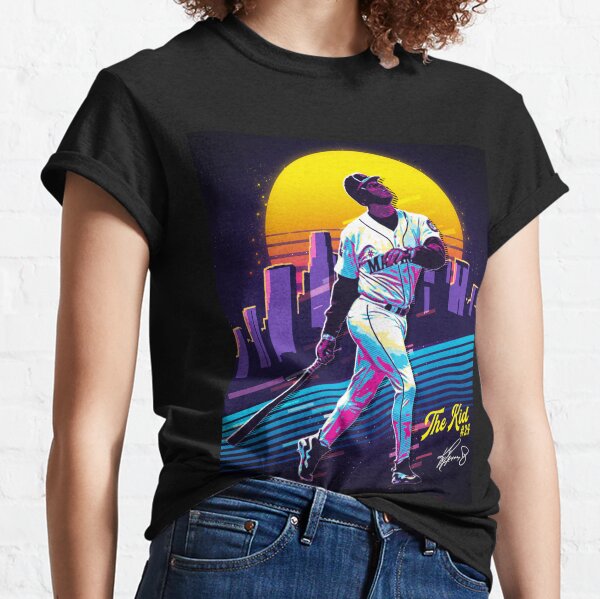 MelissaOriginalStore Ken Griffey Jr Vintage Washed T-Shirt,Unisex Oversized Athletic TShirt,Baseball Shirt,Classic 90s Style Shirt,Vintage American Baseball Gift