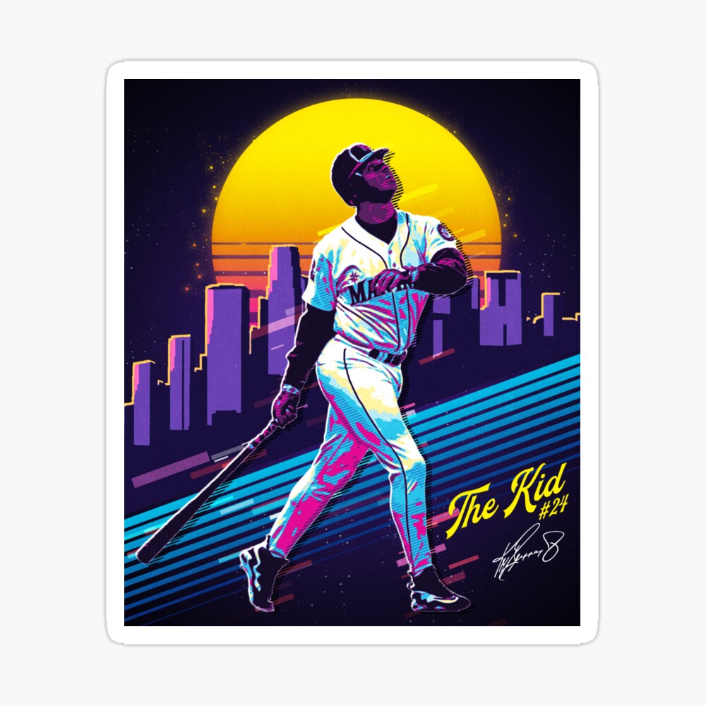 Ken Griffey Jr The Kid Baseball Vintage Retro 80s 90s Rap Style Poster for  Sale by WendellQuigley