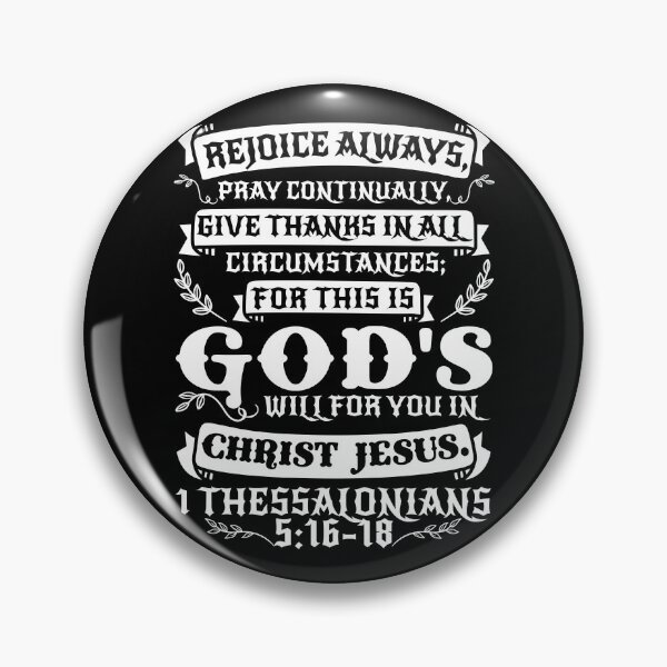 Item preview, 1 Thessalonians 5:16-18 Rejoice Always Pray Continually designed and sold by plushism.