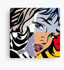 Lichtenstein's Girl Canvas Print