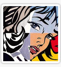 Lichtenstein's Girl Sticker