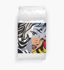 Lichtenstein's Girl Duvet Cover