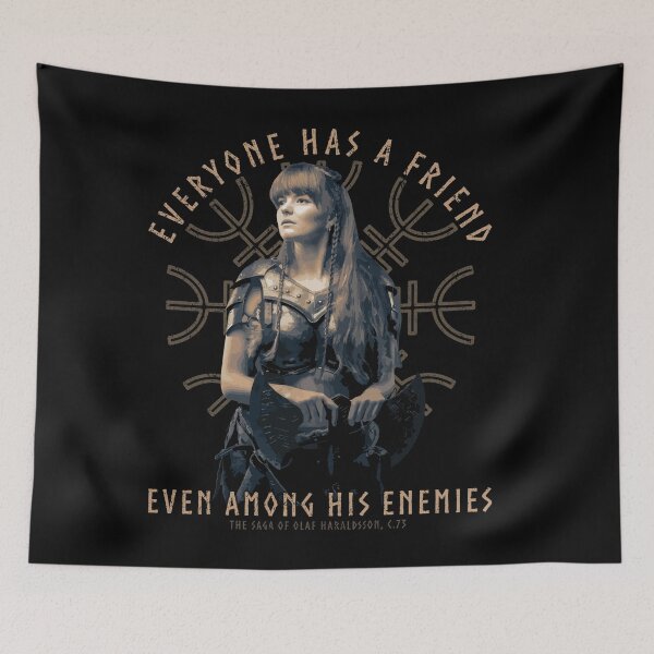 Item preview, Everyone Has a Firend, Norse Viking Proverb, Sagas, Viking Gift, Shield Maiden designed and sold by Proverbial Wisdom Design.