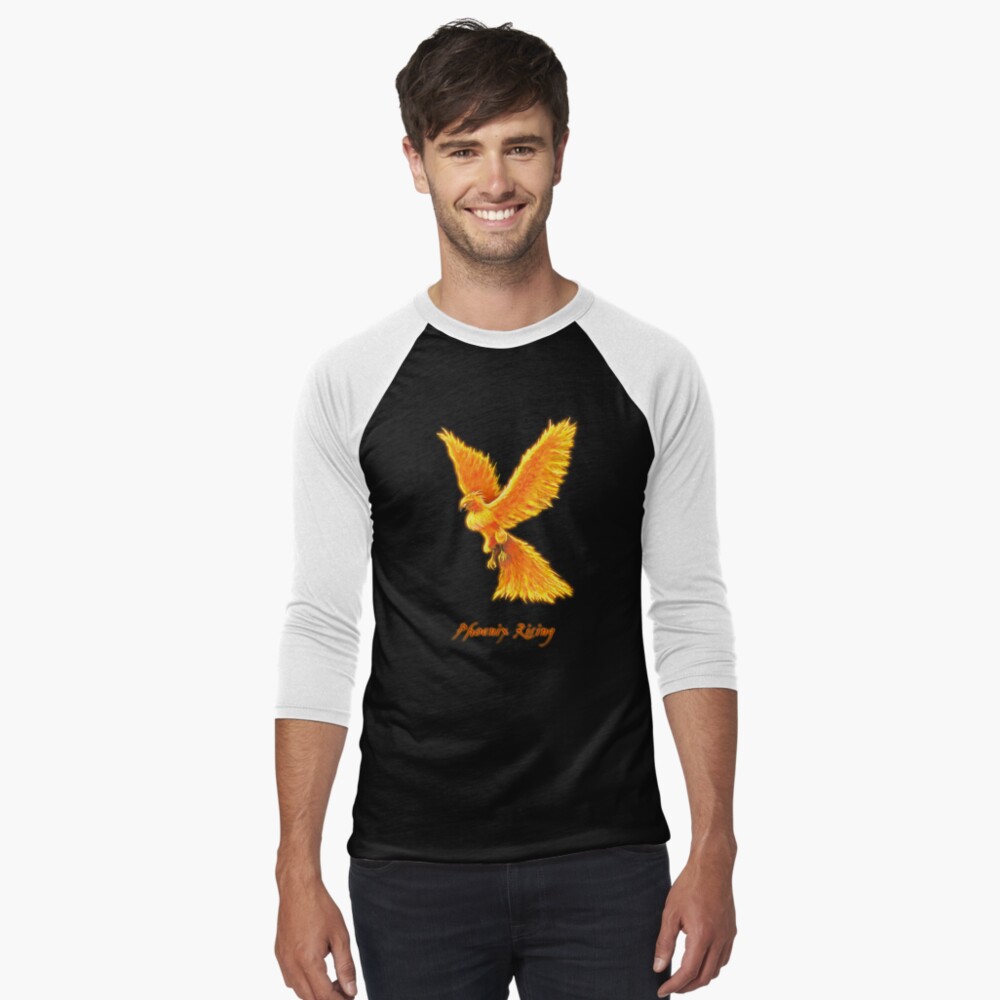 Aperçu de l'œuvre T-shirt baseball manches ¾ créée et vendue par VisionQuestArts.