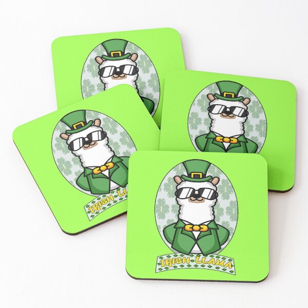 Item preview, Irish Llama Alpaca Face Cute St Patrick Day Baby Girls  designed and sold by smarayoung.
