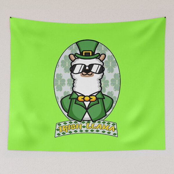 Item preview, Irish Llama Alpaca Face Cute St Patrick Day Baby Girls  designed and sold by smarayoung.