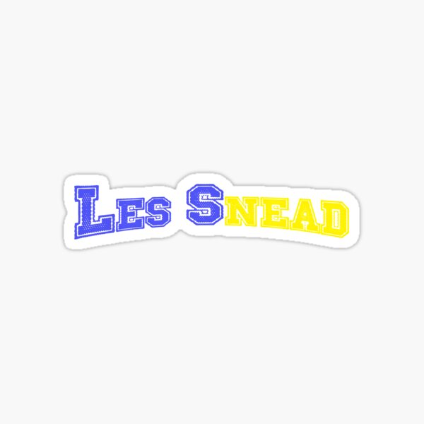 LES SNEAD Sticker for Sale by LuckyJoyDesign