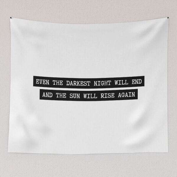 Item preview, Even the darkest night will end and the sun will rise again designed and sold by ghewa.