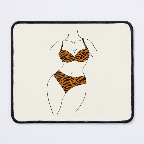 Item preview, Tiger bikini woman - Proud curvy girl designed and sold by pixxart.