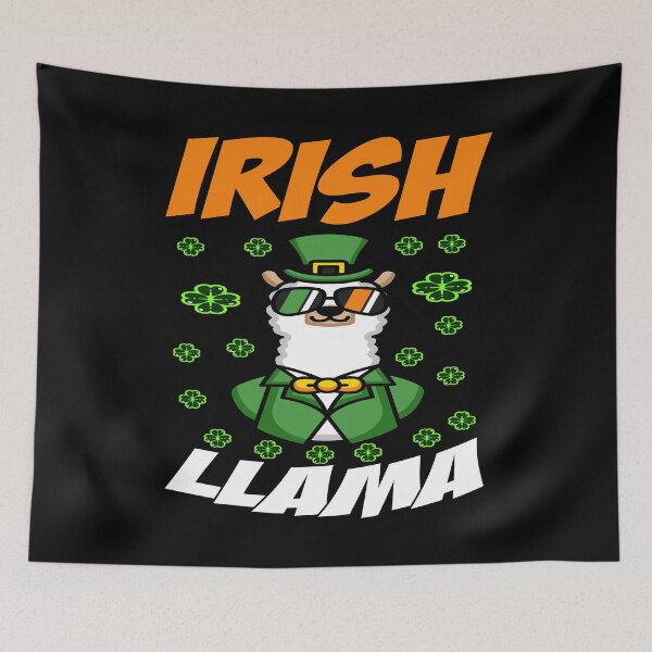 Item preview, Irish Llama Alpaca Face Cute St Patrick Day Baby Girls  designed and sold by smarayoung.