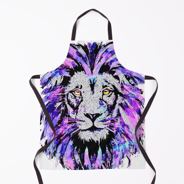 Item preview, Pink Lion Artwork - Purple Lion - Wildlife - Big Cat designed and sold by BigWildKiwi.