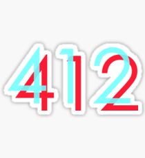 3D 412 Sticker