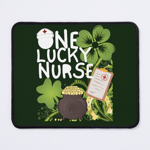 Item preview, One Lucky Nurse, One Lucky ER Nurse, St Patrick's Day Nurse designed and sold by Coralgb.