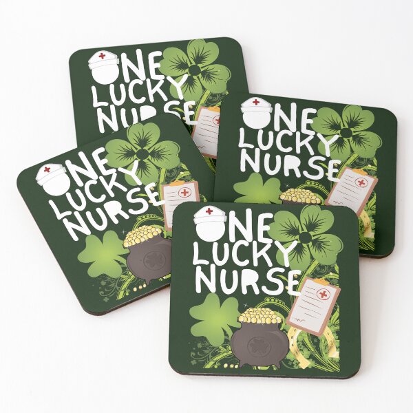 Item preview, One Lucky Nurse, One Lucky ER Nurse, St Patrick's Day Nurse designed and sold by Coralgb.