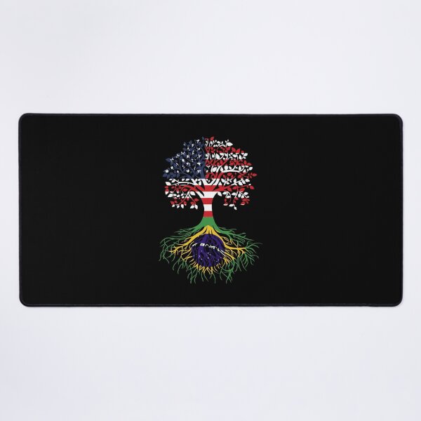 Item preview, Brazilian Roots American Grown Tree Flag designed and sold by denissebla.