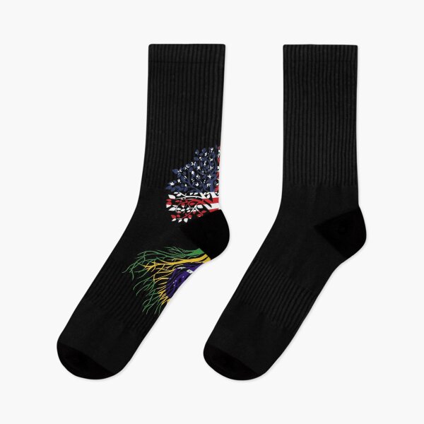 Item preview, Brazilian Roots American Grown Tree Flag designed and sold by denissebla.