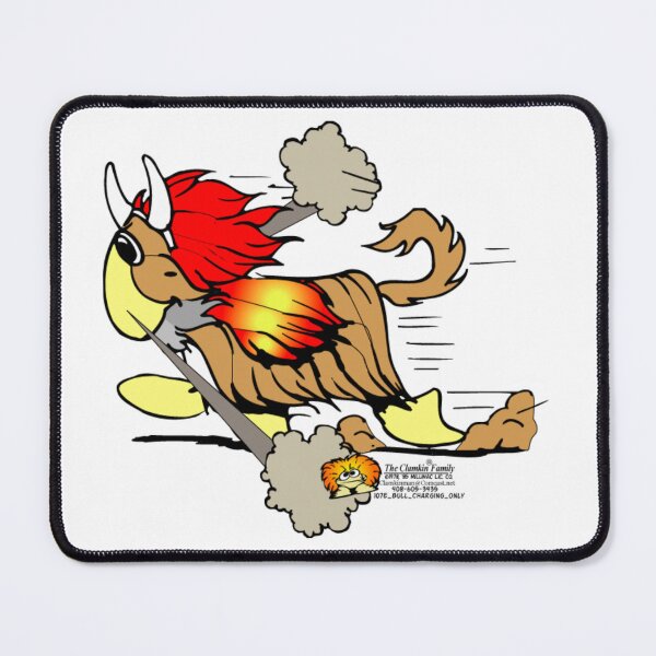 Item preview, Budget-a-taur Quantum charging at full speed -Clamkin Family Cartoon designed and sold by Bruce Ingrassia.