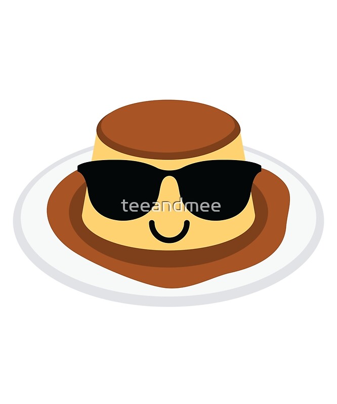 "Pudding Emoji Cool Sunglasses" Canvas Prints by teeandmee Redbubble