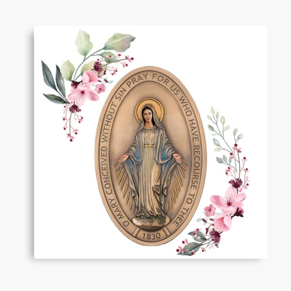 Aperçu de l'œuvre Médaille Miraculeuse Vierge Marie La Sainte Vierge Marie créée et vendue par AMDG Line.