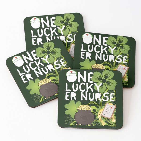 Item preview, One Lucky ER Nurse, One Lucky Nurse, St Patrick's Day ER Nurse designed and sold by Coralgb.