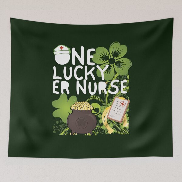 Item preview, One Lucky ER Nurse, One Lucky Nurse, St Patrick's Day ER Nurse designed and sold by Coralgb.