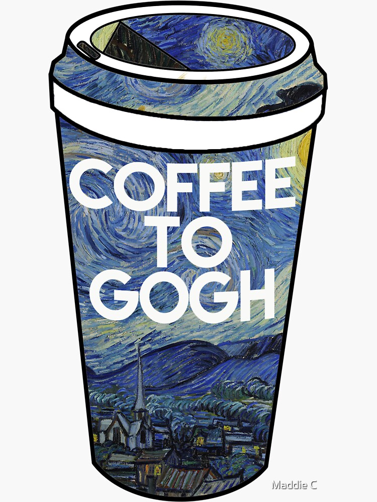 Discover coffee to gogh Sticker