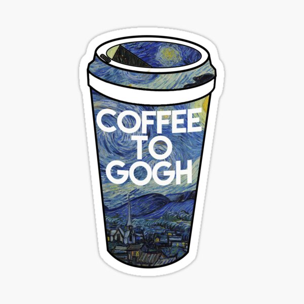coffee to gogh Sticker