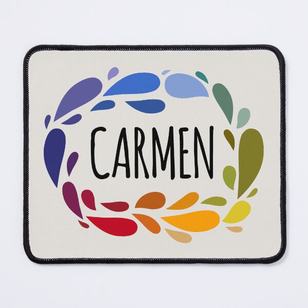 Aperçu de l'œuvre Nom de Carmen Cadeau coloré mignon nommé Carmen créée et vendue par kindxinn.