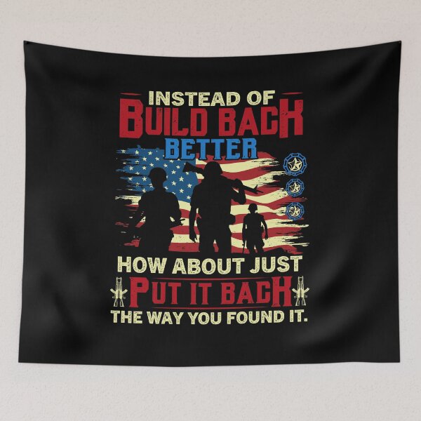 Item preview, Instead Of Build Back Better How About Just Put Shirt, American Patriotic Shirt, Let's Go Brandon, Anti Biden Shirt, Trump Supporters Shirt designed and sold by aymob.