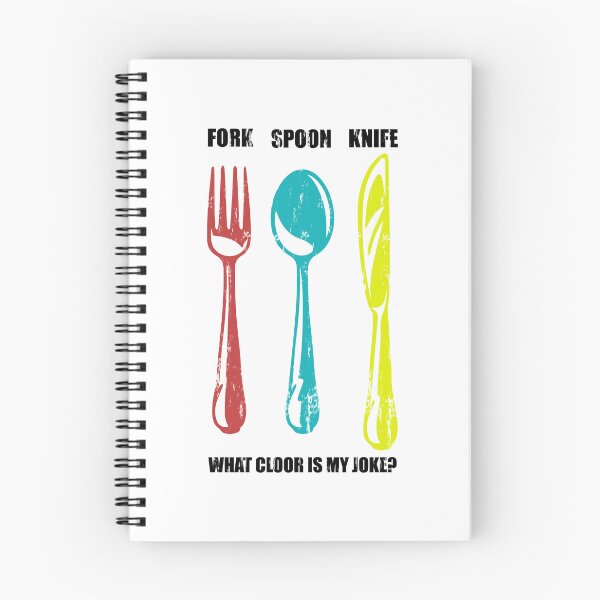 Item preview, Fork Spoon Knife What Color Is My Joke designed and sold by DN Shop ★★★★★.