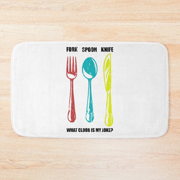 Item preview, Fork Spoon Knife What Color Is My Joke designed and sold by DN Shop ★★★★★.