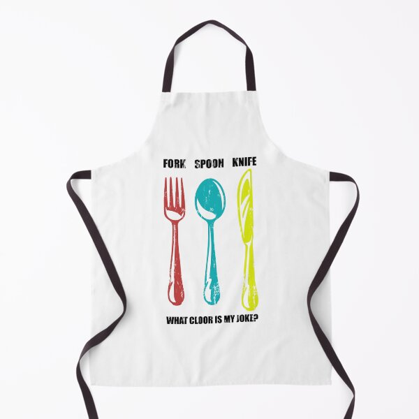 Item preview, Fork Spoon Knife What Color Is My Joke designed and sold by DN Shop ★★★★★.
