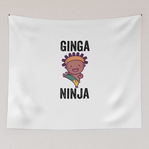 Item preview, Ginga Ninja Brazilian Fighter Capoeira Design designed and sold by ZzCorezZ.