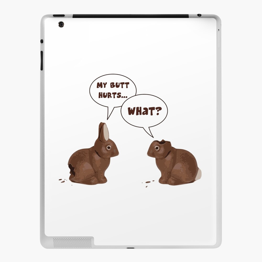 Chocolate Easter Bunny Rabbits Butt Hurts