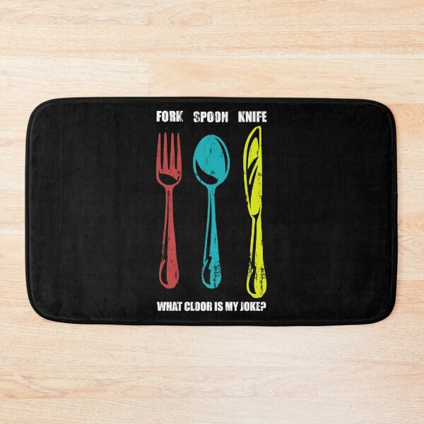 Item preview, Fork Spoon Knife What Color Is My Joke designed and sold by DN Shop ★★★★★.